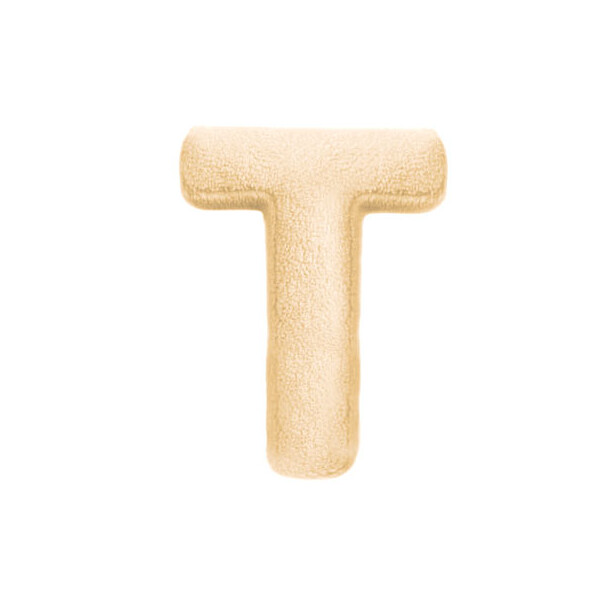 Mea Living Buchstabenkissen "T" wollweiss