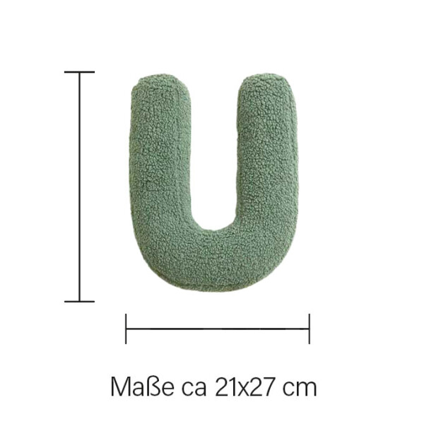 Mea Living Buchstabenkissen "U" grün Online