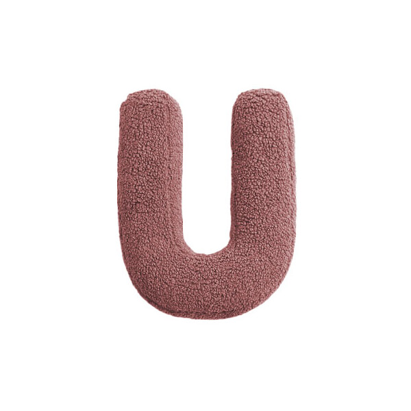 Mea Living Buchstabenkissen "U" rose