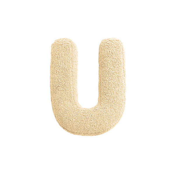 Mea Living Buchstabenkissen "U" wollweiss