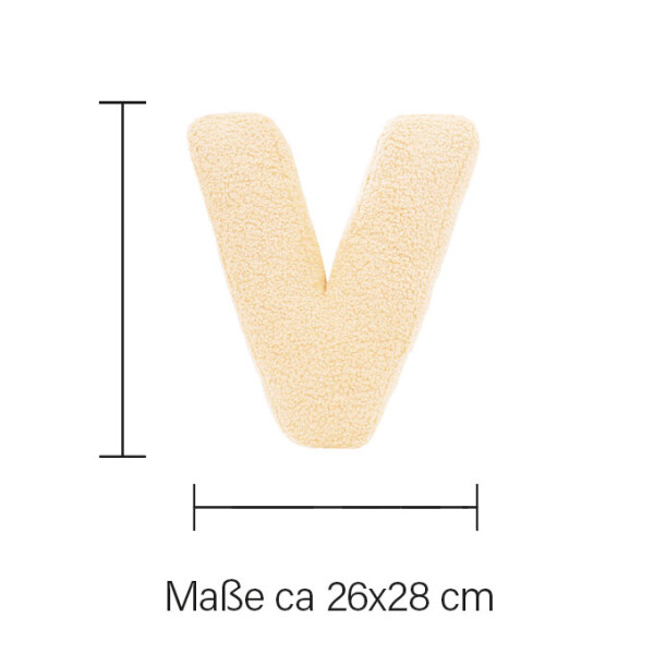 Mea Living Buchstabenkissen "V" wollweiss Hotsell