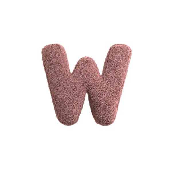 Mea Living Buchstabenkissen "W" rose