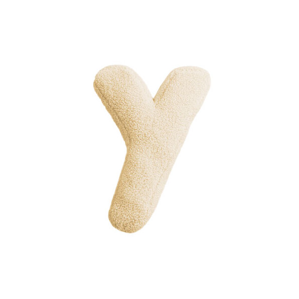 Mea Living Buchstabenkissen "Y" wollweiss