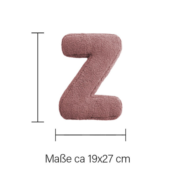Mea Living Buchstabenkissen "Z" rose Sonderangebot