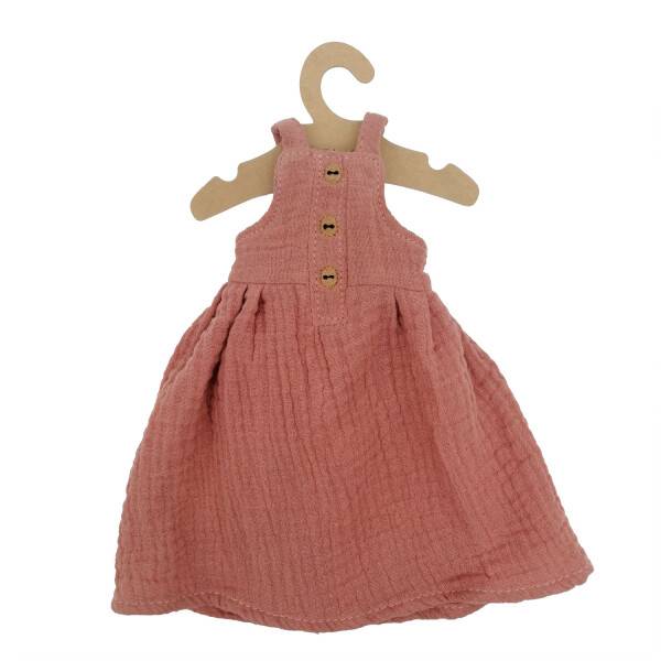 Mea Living Sommerkleid für Stoffpuppen, Musselin rosa