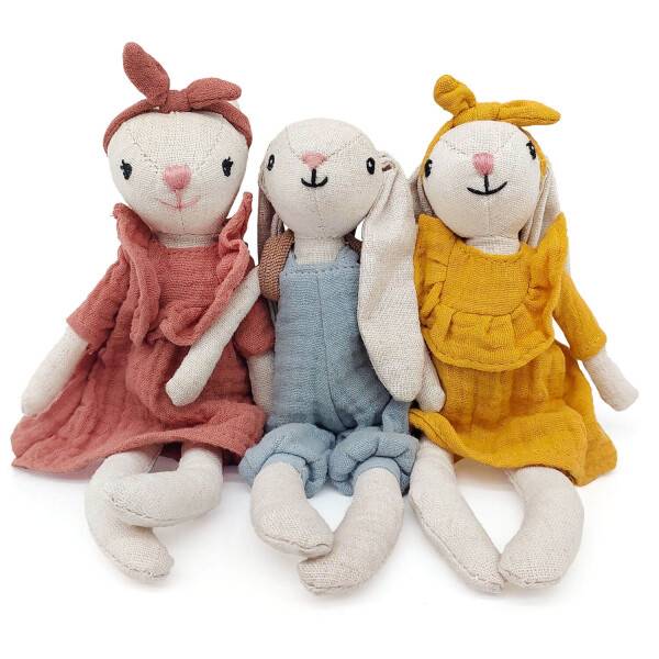 Mea Living Stoffpuppe "Hase Hugo" klein 20cm Letzte 2 Tage