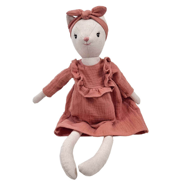 Mea Living Stoffpuppe "Katze Karla" groß 40 cm