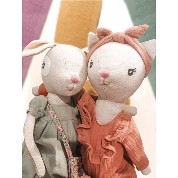 Mea Living Stoffpuppe "Katze Karla" groß 40 cm Letzter Tag
