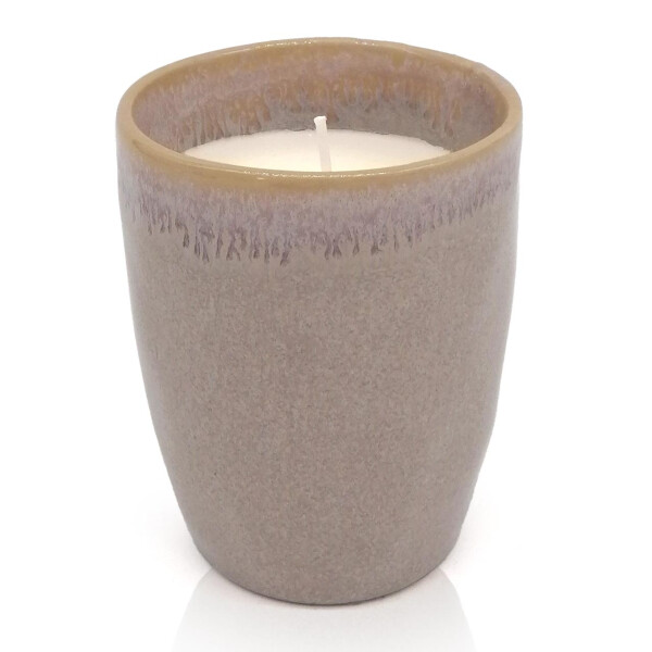 Mea Living Stoneware Kerze im Becher sand