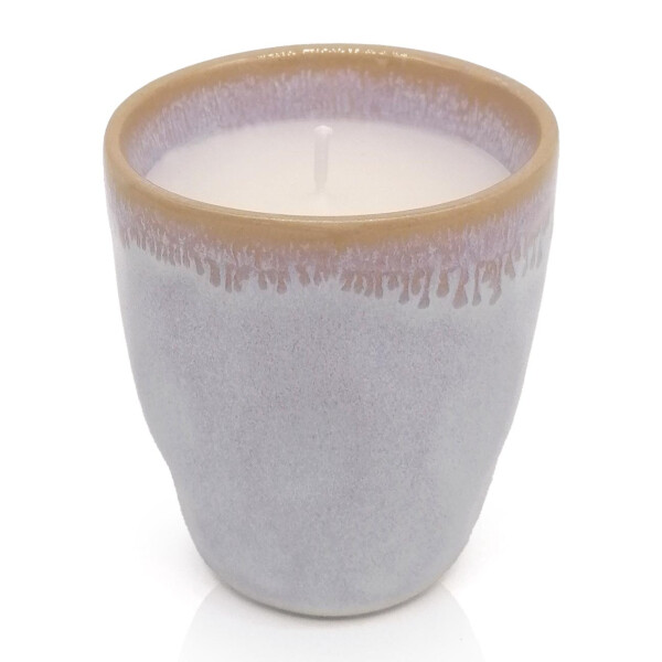 Mea Living Stoneware Kerze im Espressobecher polarweiß Günstig kaufen