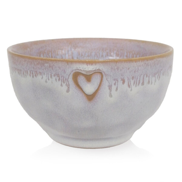 Mea Living Stoneware Schale "Herz" polarweiß