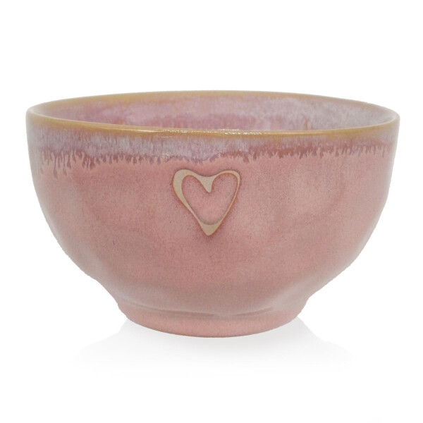 Mea Living Stoneware Schale "Herz" rosa Online Shopping