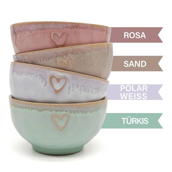 Mea Living Stoneware Schale "Herz" sand Exklusivangebot