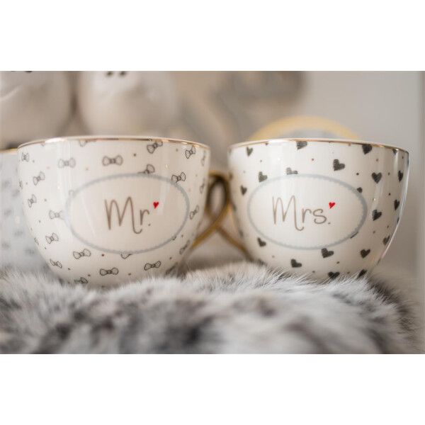 Mea Living Tasse mit Golddruck und Goldhenkel im Geschenkekarton "Mr." Jubiläumsangebot