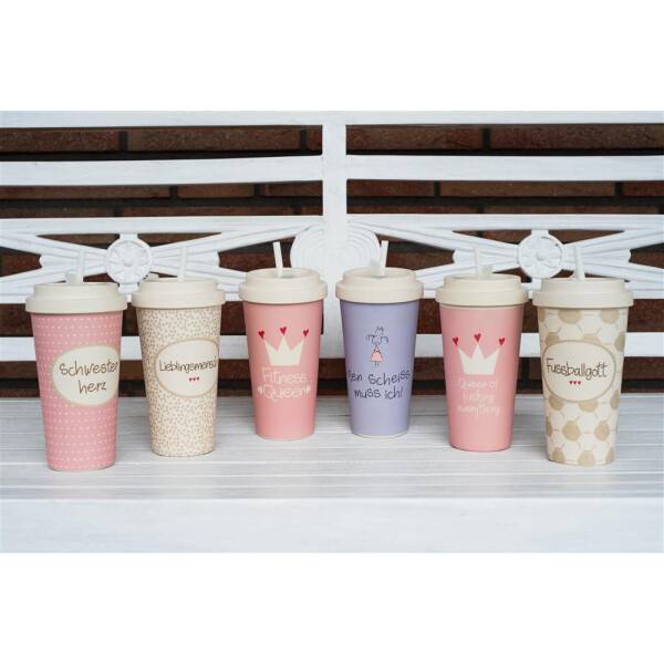Mea Living Tasse mit Henkel "nen Scheiss muss ich!" lila Online Outlet