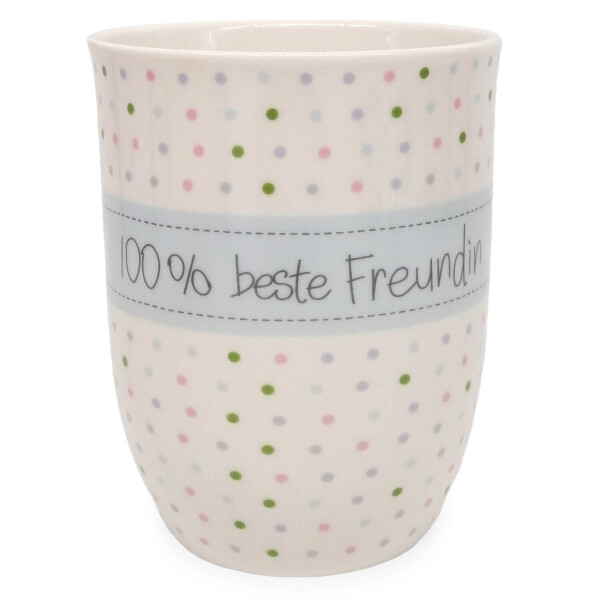 Mea Living Tasse mit Henkel "100% Beste Freundin"