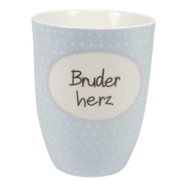 Mea Living Tasse mit Henkel "Bruderherz"