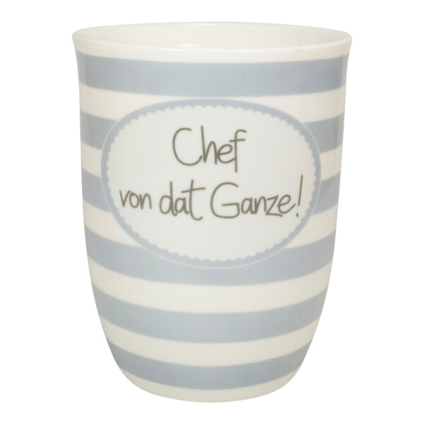 Mea Living Tasse mit Henkel "Chef von dat Ganze!" Neuheiten