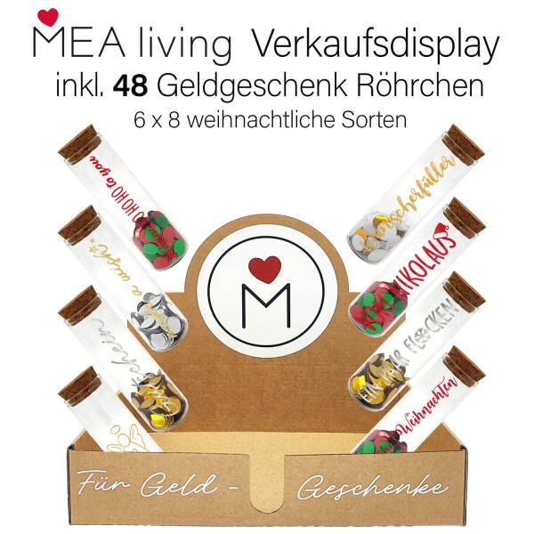 Mea Living Display 48 Geldgeschenk Röhrchen, Weihnachten gemischt Neueste Stile