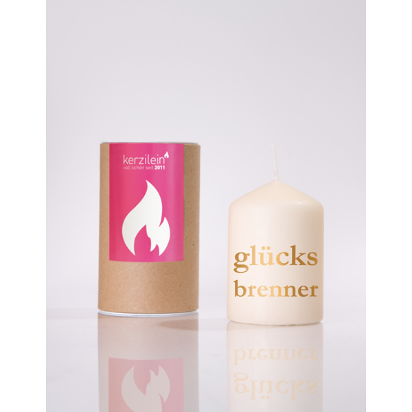 Mea Living Flämmchen, gold "GLÜCKSBRENNER"