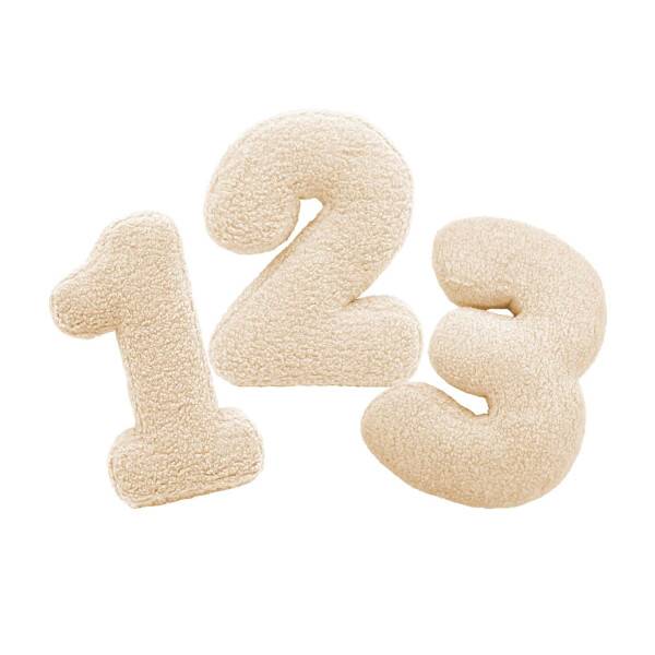 Mea Living Zahlenkissen "9" wollweiss Sonderangebot