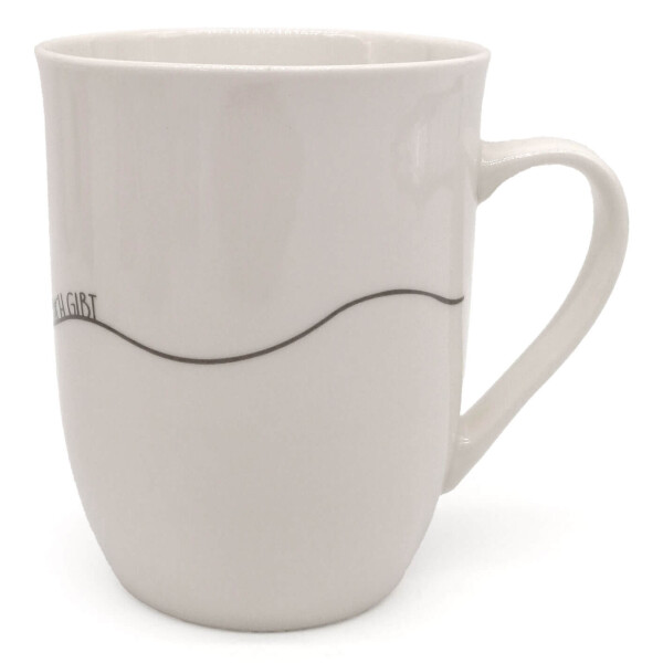 Mea Living Tasse mit Henkel "Herz geschwungen Schön, dass es dich gibt" anthrazit Sonderangebot der Fabrik