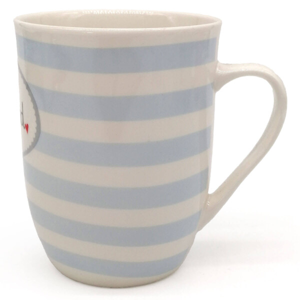 Mea Living Tasse mit Henkel "Küstenkind" blau Fabrikladen