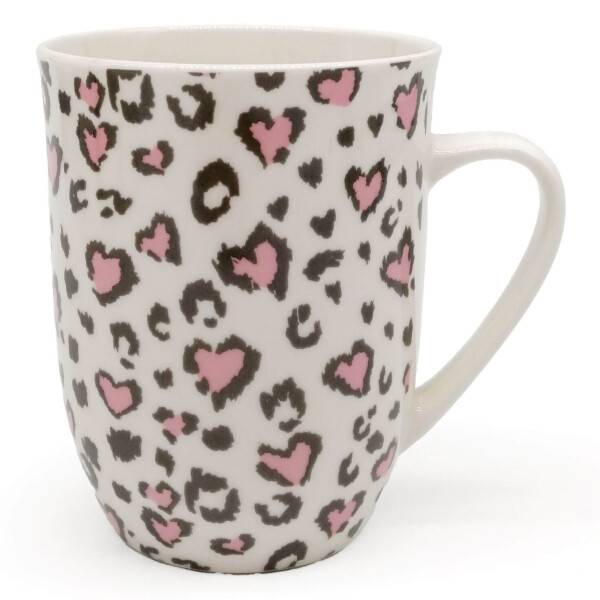 Mea Living Tasse mit Henkel "Leo" rosa-anthrazit Begrenzt auf 3 Tage