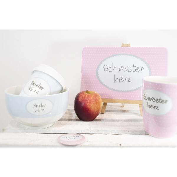 Mea Living Tasse mit Henkel "Schwesterherz" Kostenloser Versand