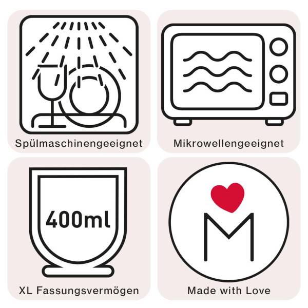 Mea Living Tasse ohne Henkel lasiert , blau, Motiv Anker Sonderangebot