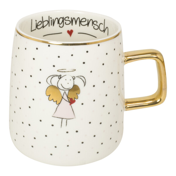 Mea Living Tasse Schutzengel Motiv "Lieblingsmensch" rosa