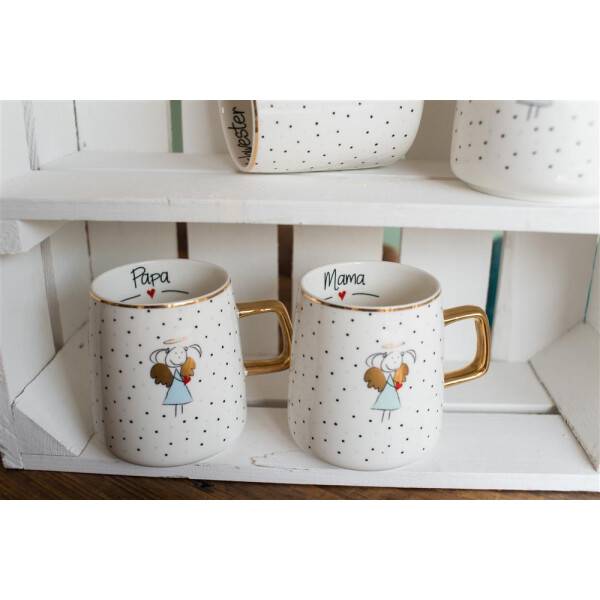 Mea Living Tasse Schutzengel Motiv "Lieblingsmensch" rosa Flash Sale
