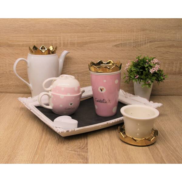 Mea Living Teekanne,Tasse mit Golddruck "Goldstück" Online Shopping
