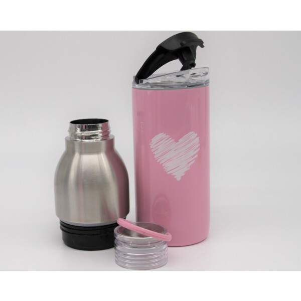 Mea Living Thermoflasche "Herz" rosa Black Friday
