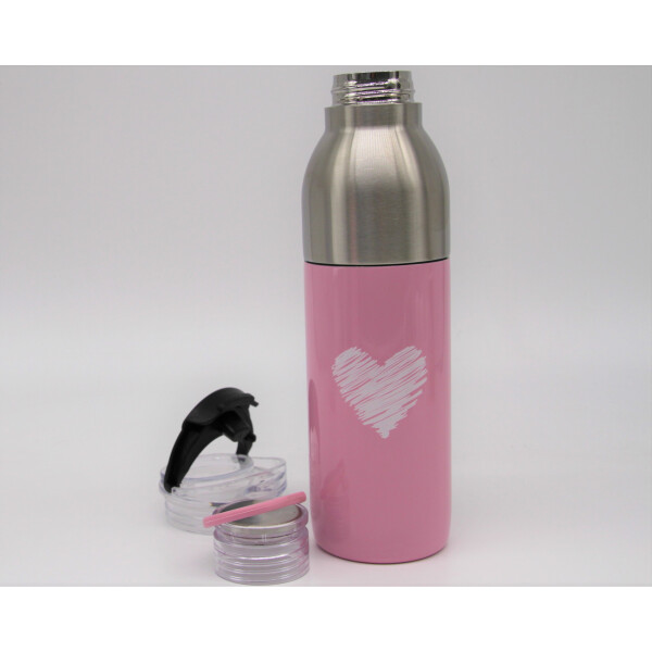 Mea Living Thermoflasche "Herz" rosa Black Friday