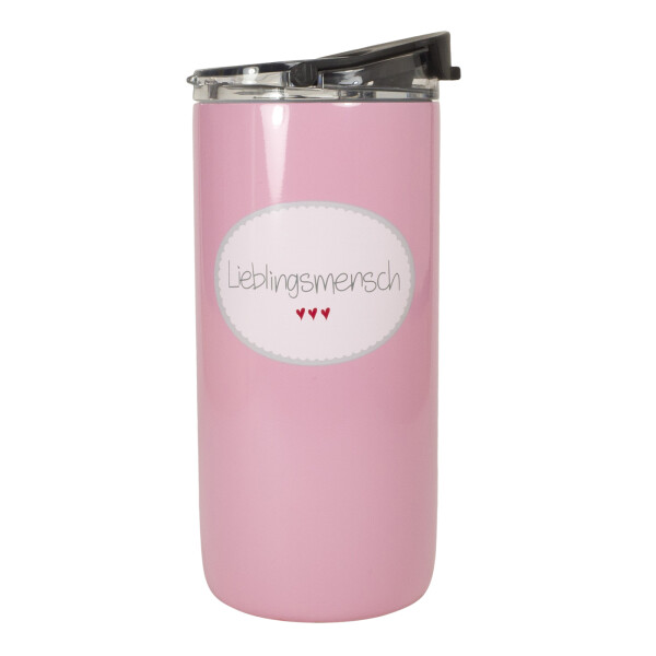 Mea Living Thermoflasche "Lieblingsmensch" rosa Cyber Monday