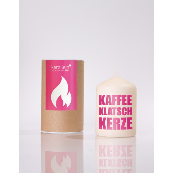 Mea Living Flämmchen, pink "Kaffee Klatsch Kerze"