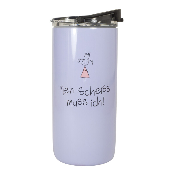 Mea Living Thermoflasche "nen scheiss muss ich!" lila 50% Rabatt mit kostenlosem Versand