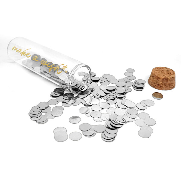 Mea Living Geldgeschenk Röhrchen "MAKE A WISH" Gold mit silbernem Konfetti Rabatte dieses Monats