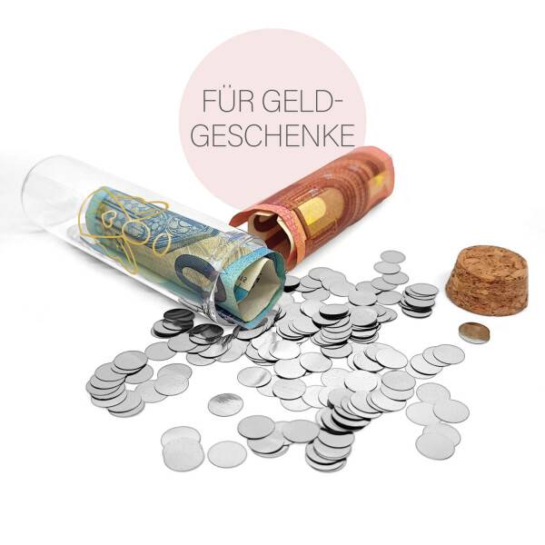 Mea Living Geldgeschenk Röhrchen "SCHUTZENGEL" Gold mit silbernem Konfetti Outlet