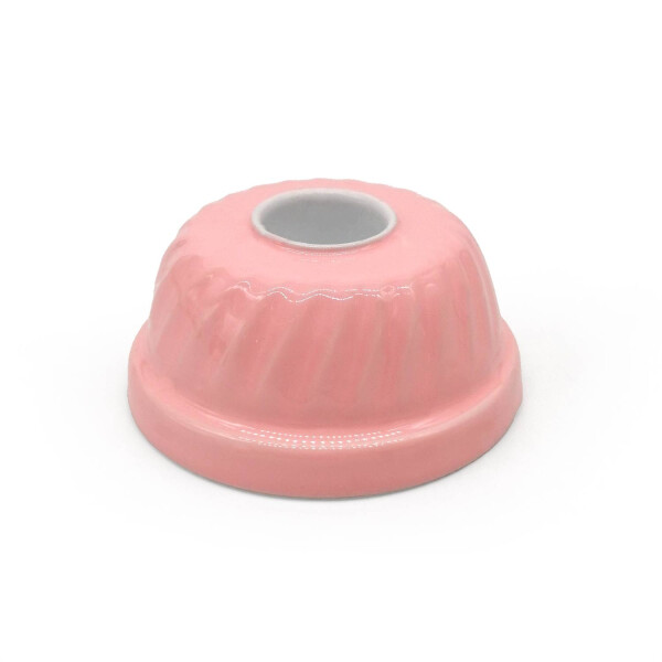 Mea Living Kerzenständer "Gugelhupf" rosa, Ø 7,5cm, Kerzenhalter