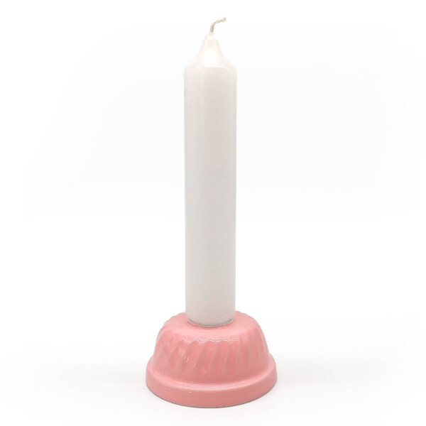 Mea Living Kerzenständer "Gugelhupf" rosa, Ø 7,5cm, Kerzenhalter Günstiger Verkauf