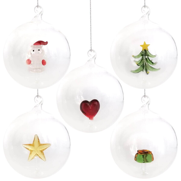 Mea Living Glas-Christbaumkugel mit Herz Rot 8cm Online Shopping