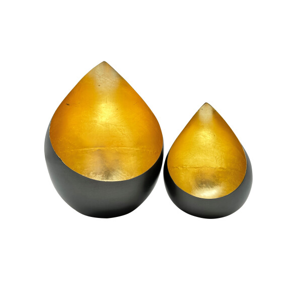 Mea Living Goldlicht Flame anthrazit/gold 24 cm Weihnachtsangebot