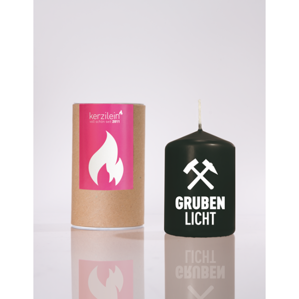 Mea Living Flämmchen, schwarz/weiß "GRUBENLICHT"