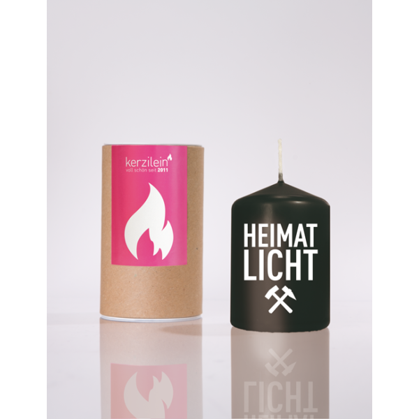 Mea Living Flämmchen, schwarz/weiß "HEIMATLICHT"