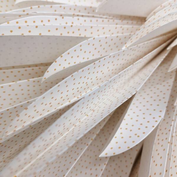 Mea Living Stella-Dalia, Papier weiß "golden dots" 60 cm Tägliche Deals