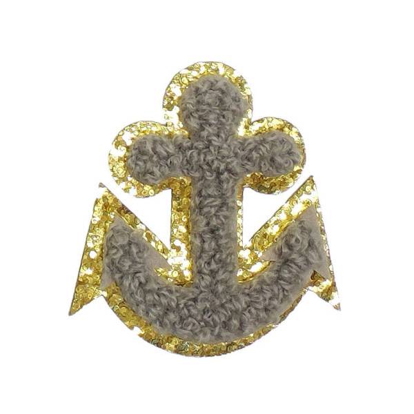 Mea Living Sticker "Anker" grau/gold Glitter Riesige Ersparnisse