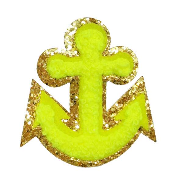 Mea Living Sticker "Anker" neongelb/gold Glitter Tiefpreis