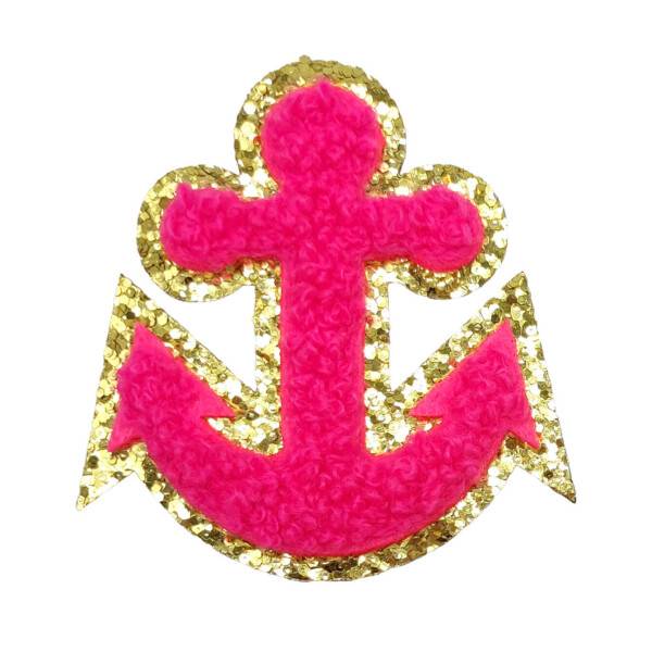 Mea Living Sticker "Anker" neonpink/gold Glitter